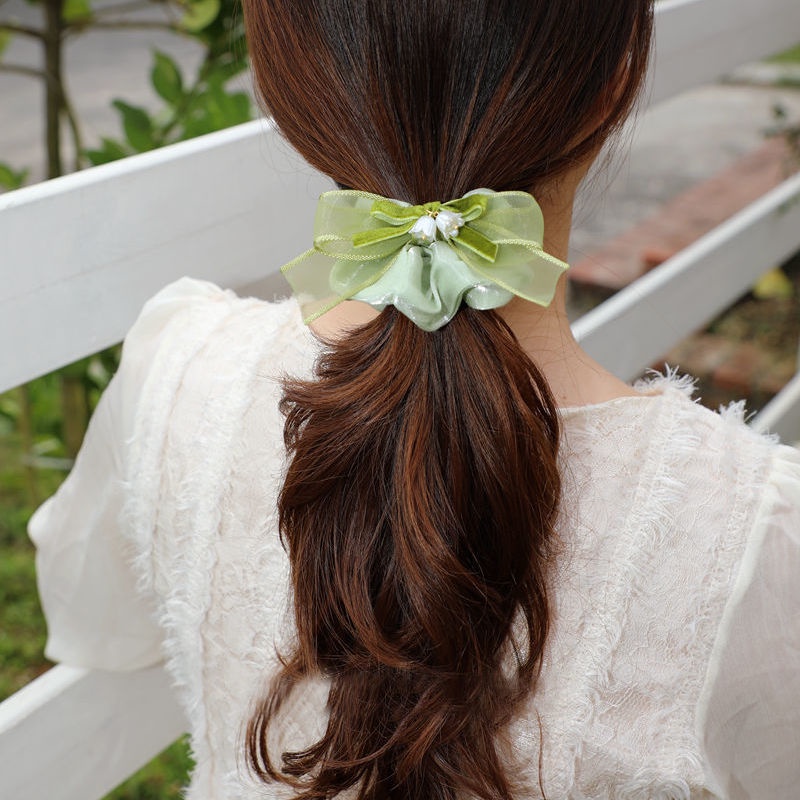 Dây Cột Tóc Thắt Nơ Cỡ Lớn Thời Trang Xinh Xắn Cho Nữ