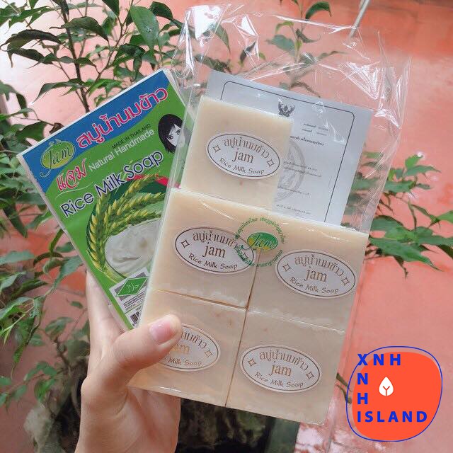 Xà Phòng Cám Gạo Jam Rice Milk Soap Thái Lan - 50g