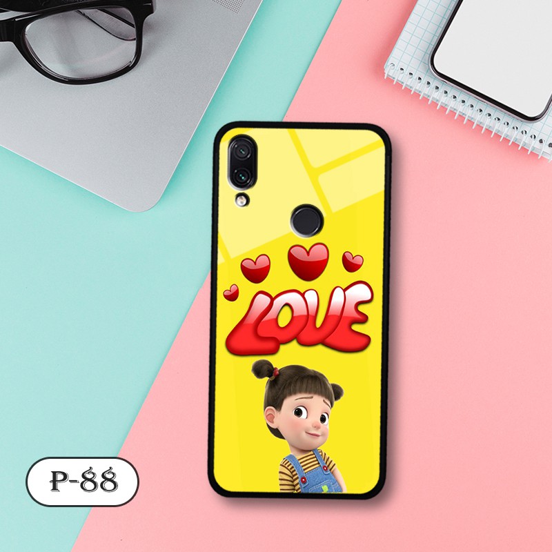 Ốp lưng kính 3D Xiaomi Redmi Note 7/ Note 7 Pro- hình cute