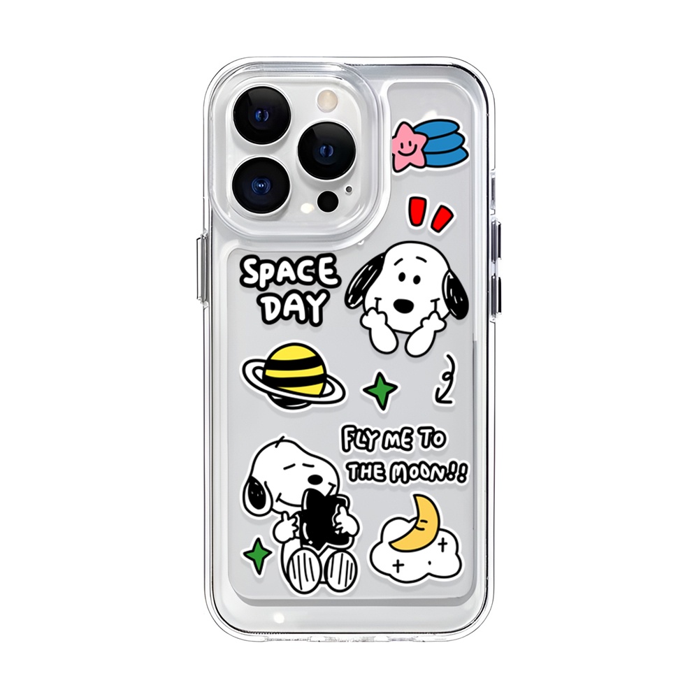 Ốp Điện Thoại Trong Suốt Hình Snoopy Cho iphone 14 Plus 11 13promax 12 7Plus X XS Max 7 8 SE 2020