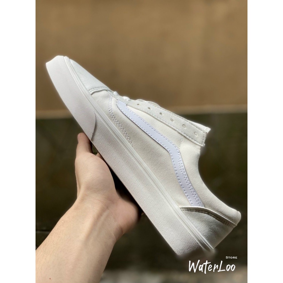 Giày Vans Style 36 Classic Full Trắng, Vans 36 decon Full Trắng Waterloo Shop