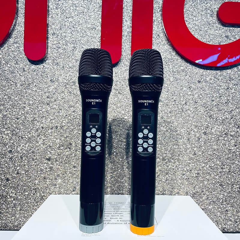 Micro không dây Echo SoundMix E1 - Micro Không Dây Cao Cấp Tích Hợp Bass, Treble và Echo - Hàng Chính Hãng