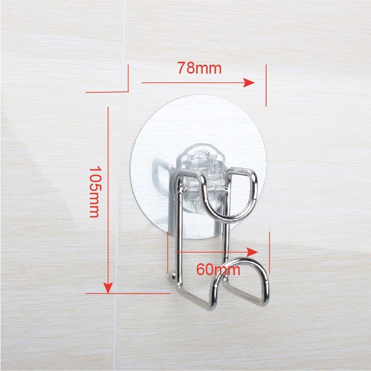 Móc Dán Tường Treo Chậu, Thau , Thớt, Đồ dùng phòng tắm, Nhà bếp - Inox thép không gỉ keo dính siêu chắc -TONGKHO95.