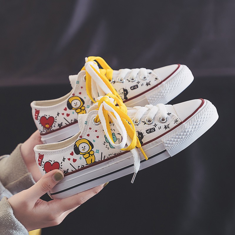 Giày linh vật BTS BT21 dáng thể thao con vớt CV giày sneaker dễ phối đồ