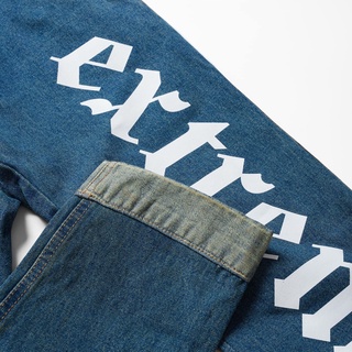 Quần Jean Amand Vertical Text Printed Jeans
