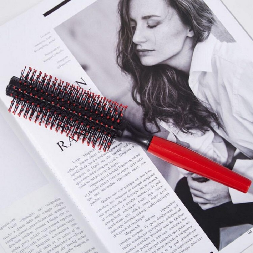 Lược chải tóc gỡ rối tạo kiểu chuyên dụng lược tròn cho tóc uốn xoăn tóc phồng nam nữ DANA