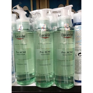 Sữa Rửa Mặt Eucerin Cho Da Dầu Mụn - Eucerin Pro ACNE Solution Cleansing Gel 200ml