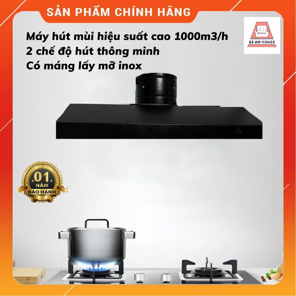 Máy hút mùi bếp giấu tủ dạng chụp hiệu suất cao (TẶNG KÈM ỐNG MỀM)