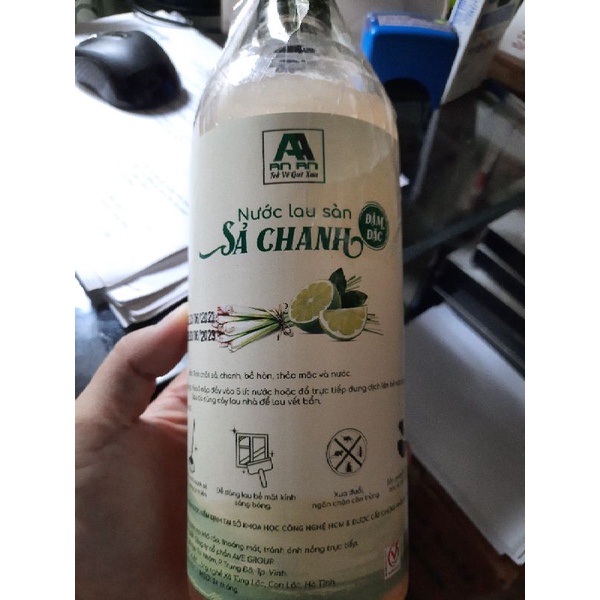 Combo 2 chai lau sàn sả chanh+ quế thảo mộc An An xua đuổi muỗi, côn trùng, 1L/c