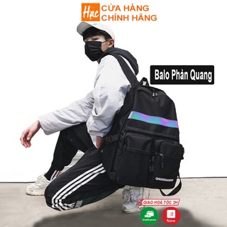 Balo nữ ba lô nam phản quang thời trang đi học ulzzang vải oxford chống nước có ngăn đựng laptop 16 inch BX531L