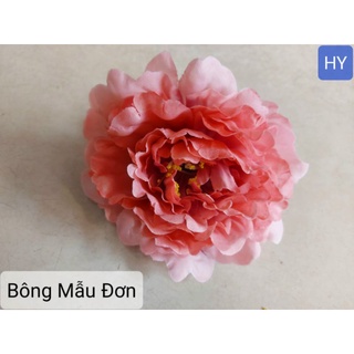 đầu bông mẫu đơn - hoa lụa trang trí