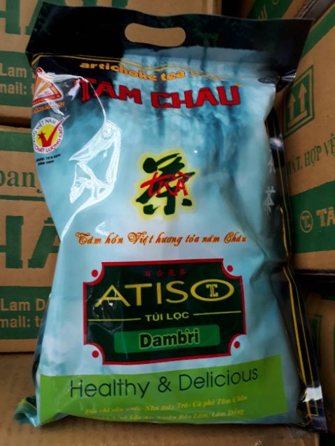 [Mã GROSALE giảm 10% đơn 150K] TRÀ ATISO TÂM CHÂU 100 TÚI LỌC 200G/GÓI
