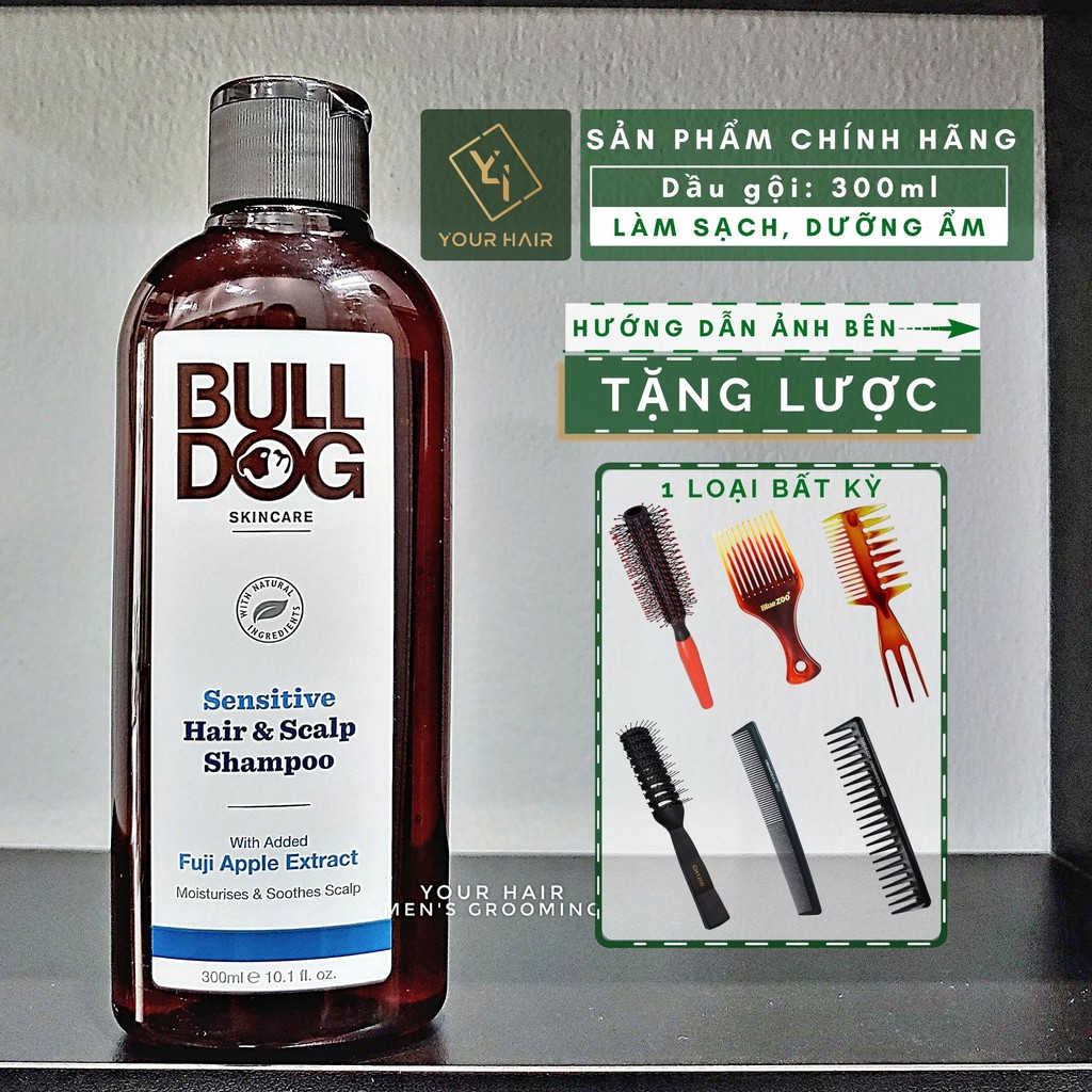 Dầu gội cho da nhạy cảm Bulldog Sensitive Shampoo 300ml