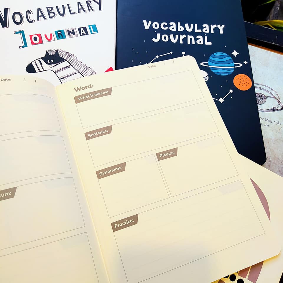 Vocabulary Journal - Combo 5 vở học từ mới kỳ lân Crabit