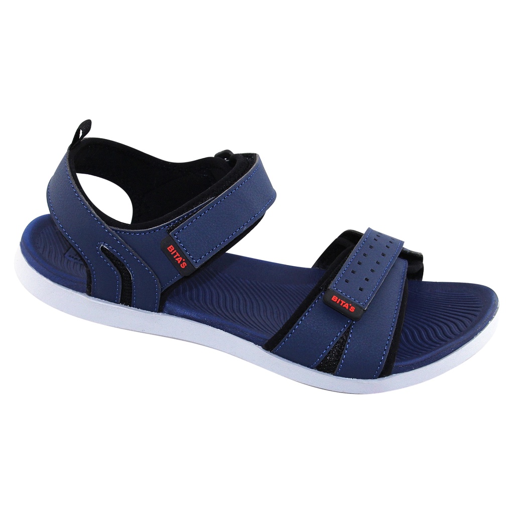 Sandal đế bằng nam Bita's SPS.140 (Đen + Navy + Xám)