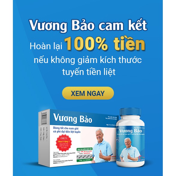 {Mới} VƯƠNG BẢO – HỖ TRỢ GIẢM KÍCH THƯỚC TUYẾN TIỀN LIỆT, NGĂN NGỪA U XƠ TIỀN LIỆT TUYẾN