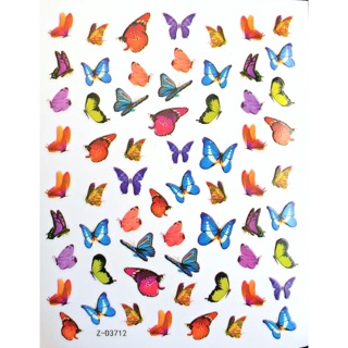 Sticker bướm 3D gắn trang trí móng
