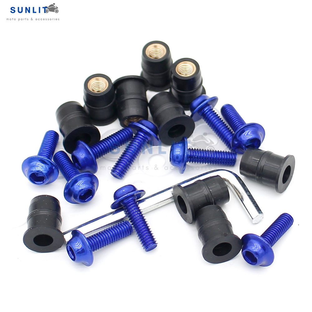 Bộ 10 Ốc Vít M5 5mm Chống Rung Thông Dụng Cho Kính Chắn Gió Xe Máy HONDA ADV150 adv 150 adv