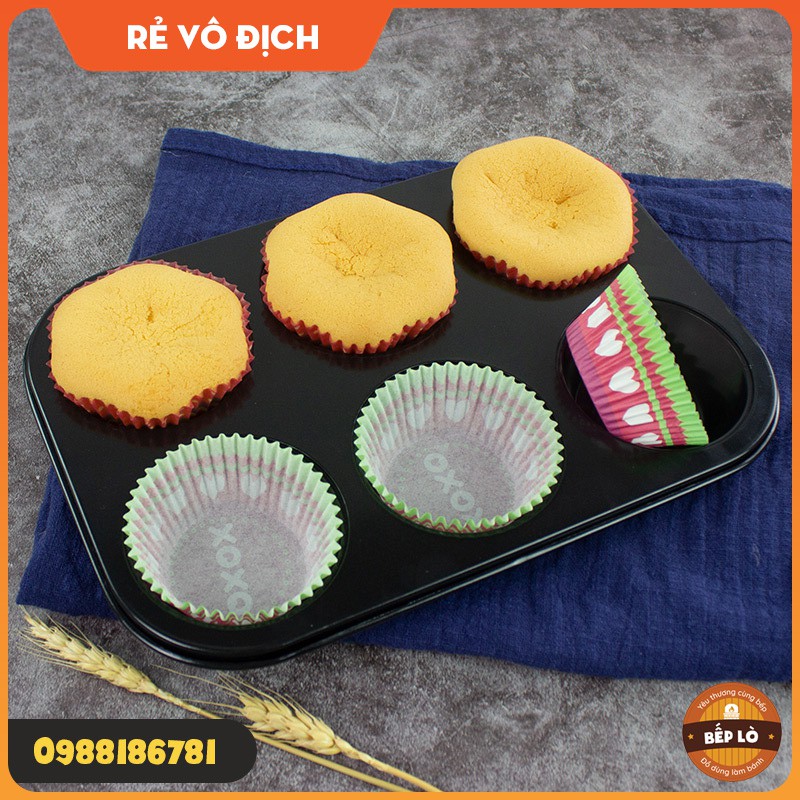 Cup giấy làm bánh Cupcake, Muffin 7cm cup giấy mềm - hộp 100 cái HÀNG MỚI VỀ