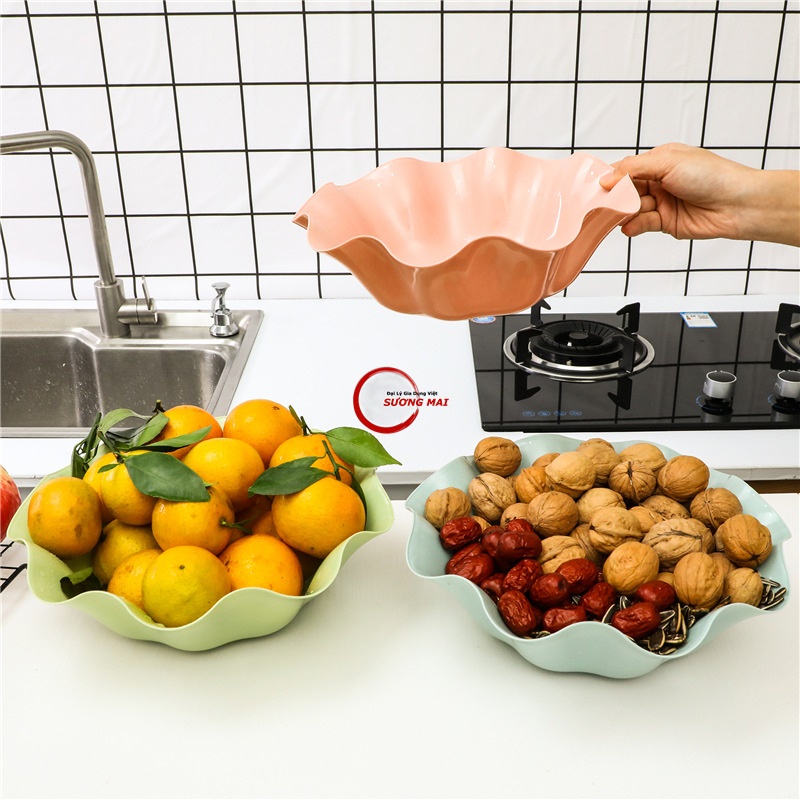 [Giá Sỉ] Đĩa Đựng Trái Cây / Thức Ăn Vặt / trái cây để bàn
