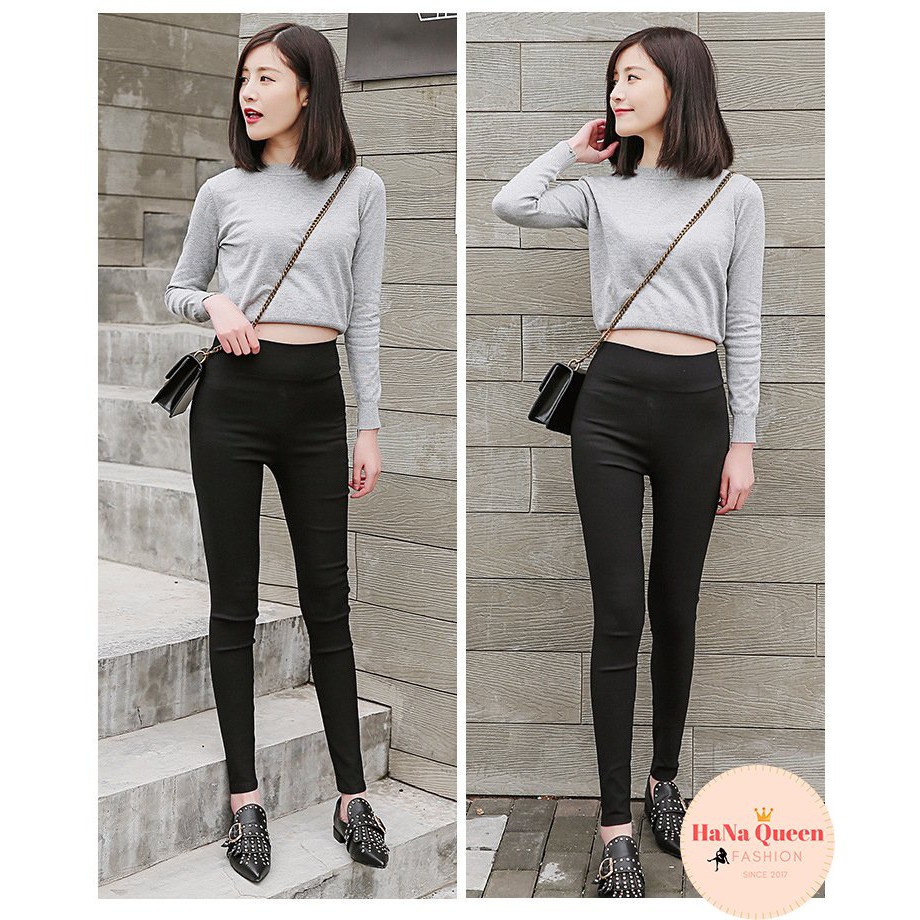 [Xả Kho] Quần legging nữ co giãn dáng basic dễ mặc