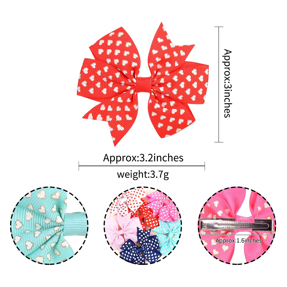 Kẹp tóc KIDSBOWS hình nơ đính kim sa lấp lánh sang trọng cho bé