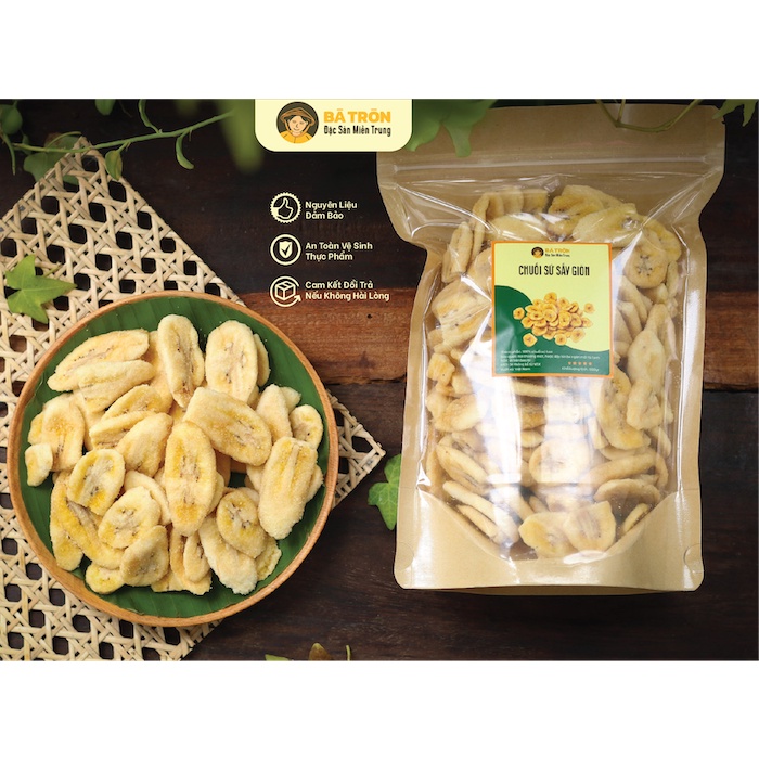 _Chuối Sấy Giòn Hàng Xuất Khẩu_KHÔNG CHẤT BẢO QUẢN PHỤ GIA_500gr