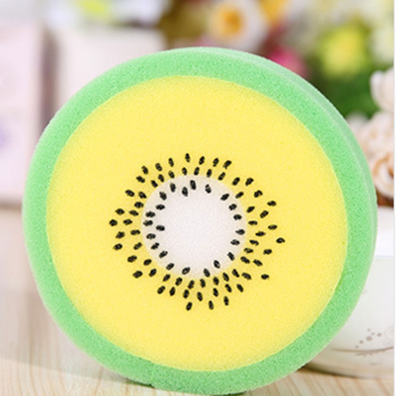 Bông Tắm Mềm Tẩy Tế Bào Chết Tái Sử Dụng Hình Trái Cây Dễ Thương