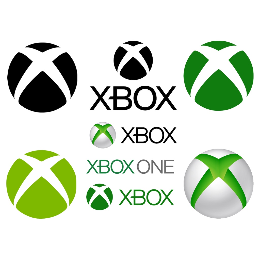 Hình dán sticker decal logo XBOX, XBOX ONE, XBOX 360, hình dán laptop, hình dán pvc