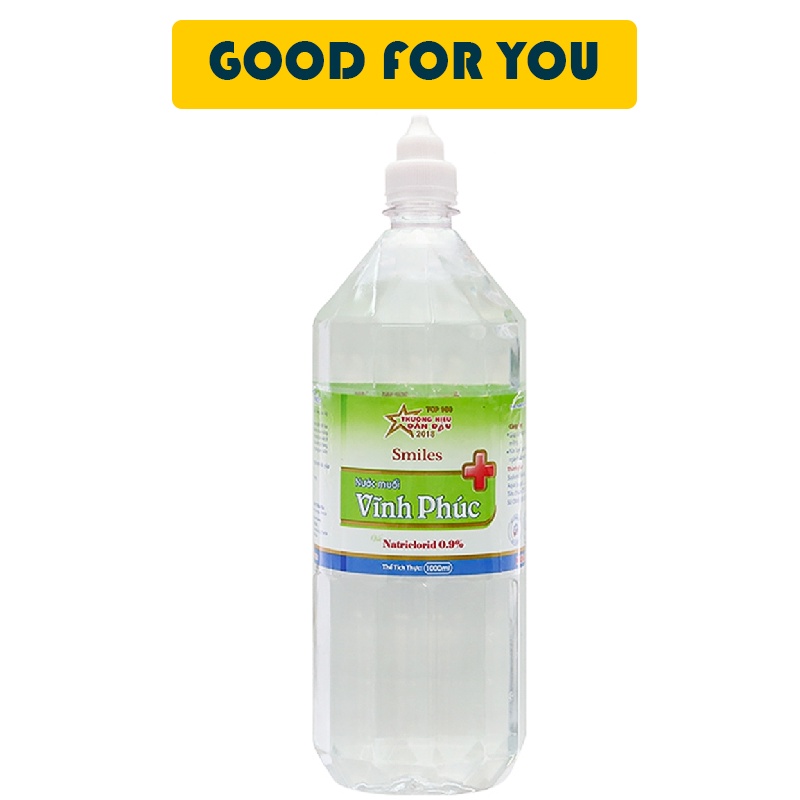 Nước Muối Sinh Lý Vĩnh Phúc Smiles 500ml - 1000ml - Good For You