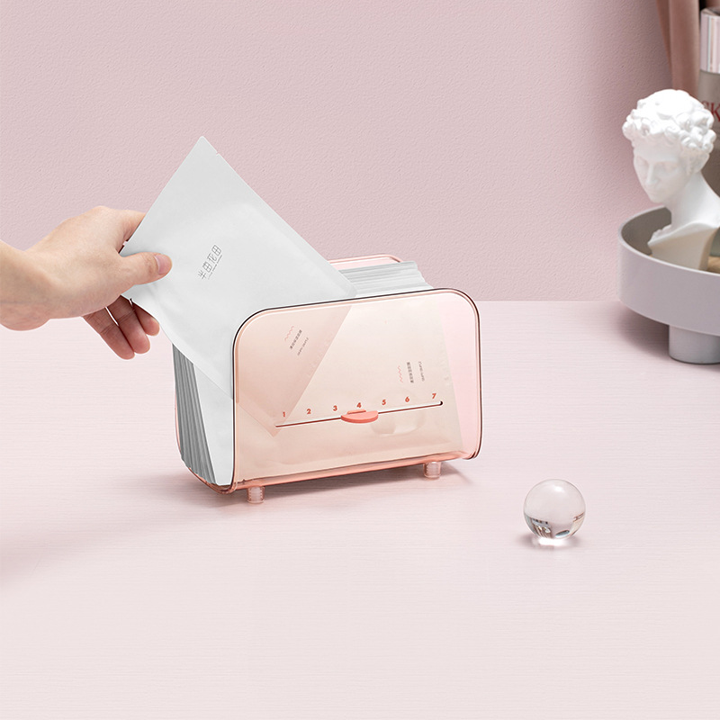Hộp đựng mặt nạ trong suốt tiện dụng | Bộ 30 hộp đựng đồ cỡ lớn tiện dụng | Giỏ đựng mỹ phẩm để bàn tiện dụng | Hộp tổ chức mặt nạ