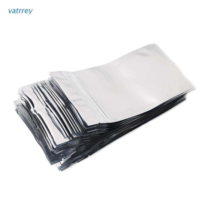 Set 50 Túi Nhôm Bạc Trong Suốt Chống Rò Rỉ Kích Thước 8.5x14cm