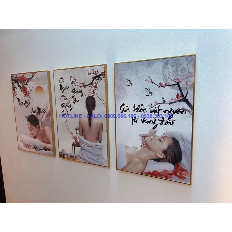 TRANH SPA DƯỠNG SINH ĐÔNG Y SANG TRỌNG HIỆN ĐẠI TRANH TRÍ CHO SPA - THẨM MỸ VIỆN