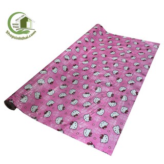 Simili trải sàn hello kitty màu hồng và xanh - mẫu mới - chọn màu