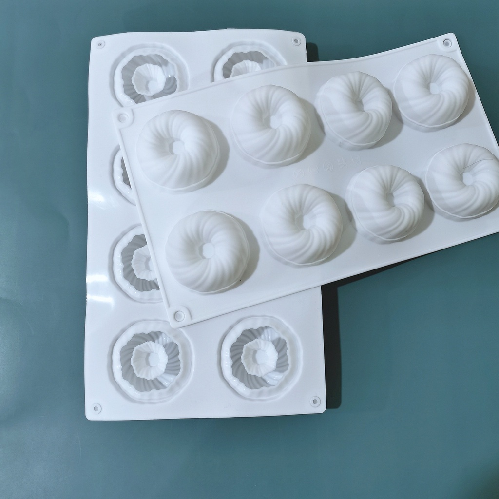 Khuôn Làm Bánh/Xà Phòng/Bánh Kem Hình Bóng Len 6/8 Lỗ Bằng silicone