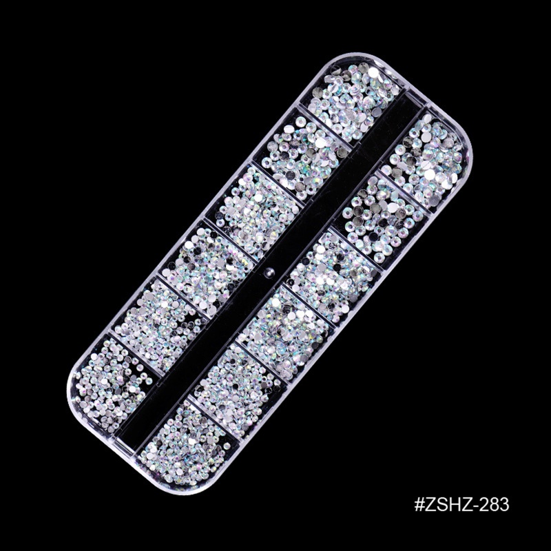 Hộp Phụ Kiện Ngọc Trai 3D Trang Trí Móng Tay Charms