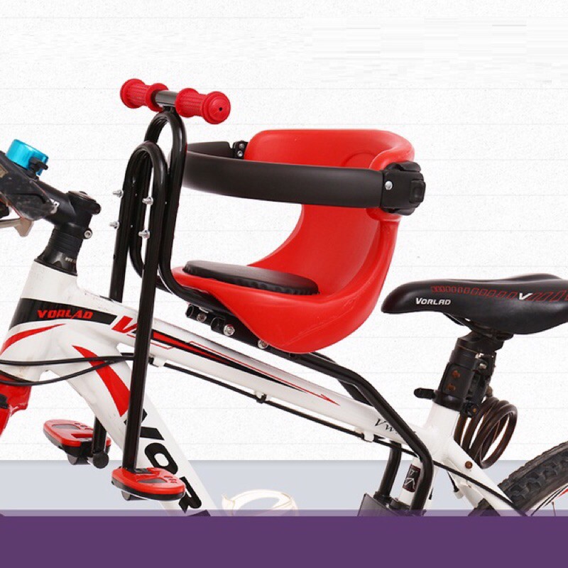 Ghế ngồi xe đạp lắp trước xe thể thao, xe đạp thường, xe điện, tháo lắp cơ động, Mở chốt rút ghế khi không sử dụng