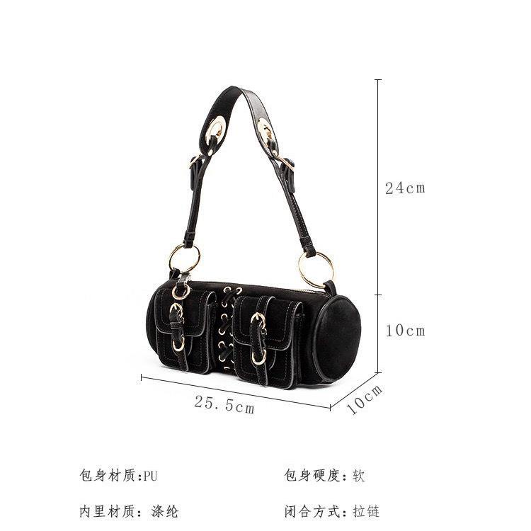 Túi Đeo Dưới Cánh Tay Y2K Thắt Dây Kiểu Retro Dễ Thương Cho Nữ