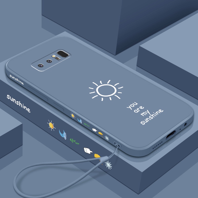 Ốp lưng Samsung note 8 silicone TPU trường hợp mặt trời nhỏ ốp điện thoại Samsung note 8