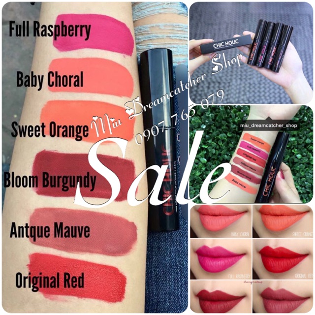 🚨SALE SON KEM SIÊU LÌ GIỮ ẨM CHIC HOLIC