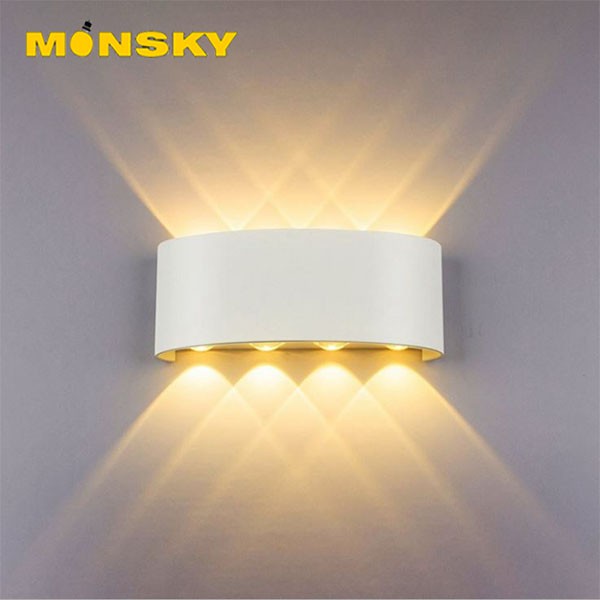 Đèn tường nhôm đúc MONSKY HEVEN trang trí nội ngoại thất hiện đại, sang trọng.