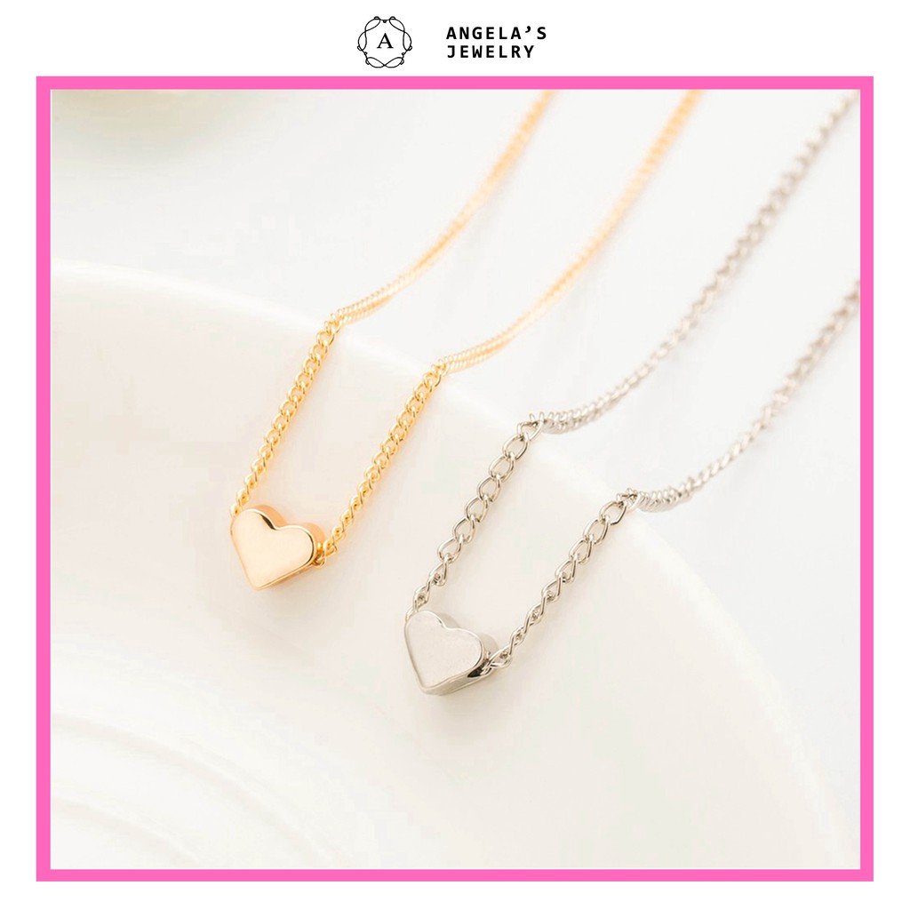 Vòng cổ mặt trái tim nhỏ đáng yêu thời trang cho nữ (Hàng có sẵn)