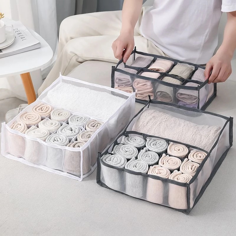 Hộp Đựng Quần Áo Lót Sắp Xếp Gọn Gàng Cho Ngăn Kéo Tủ Quần Áo