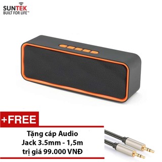 LOA Bluetooth SUNTEK SC211 Cam đen + Tặng Jack 3.5mm