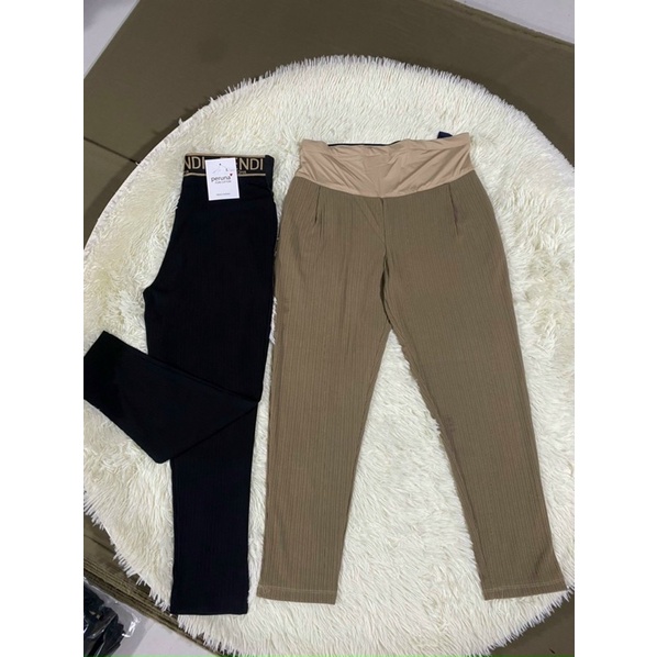 (video ảnh thật)Quần bầu cạp chữ chất thun tăm lạnh -thoải mái cho mẹ ,an toàn cho be- quanbaudep tkutrang