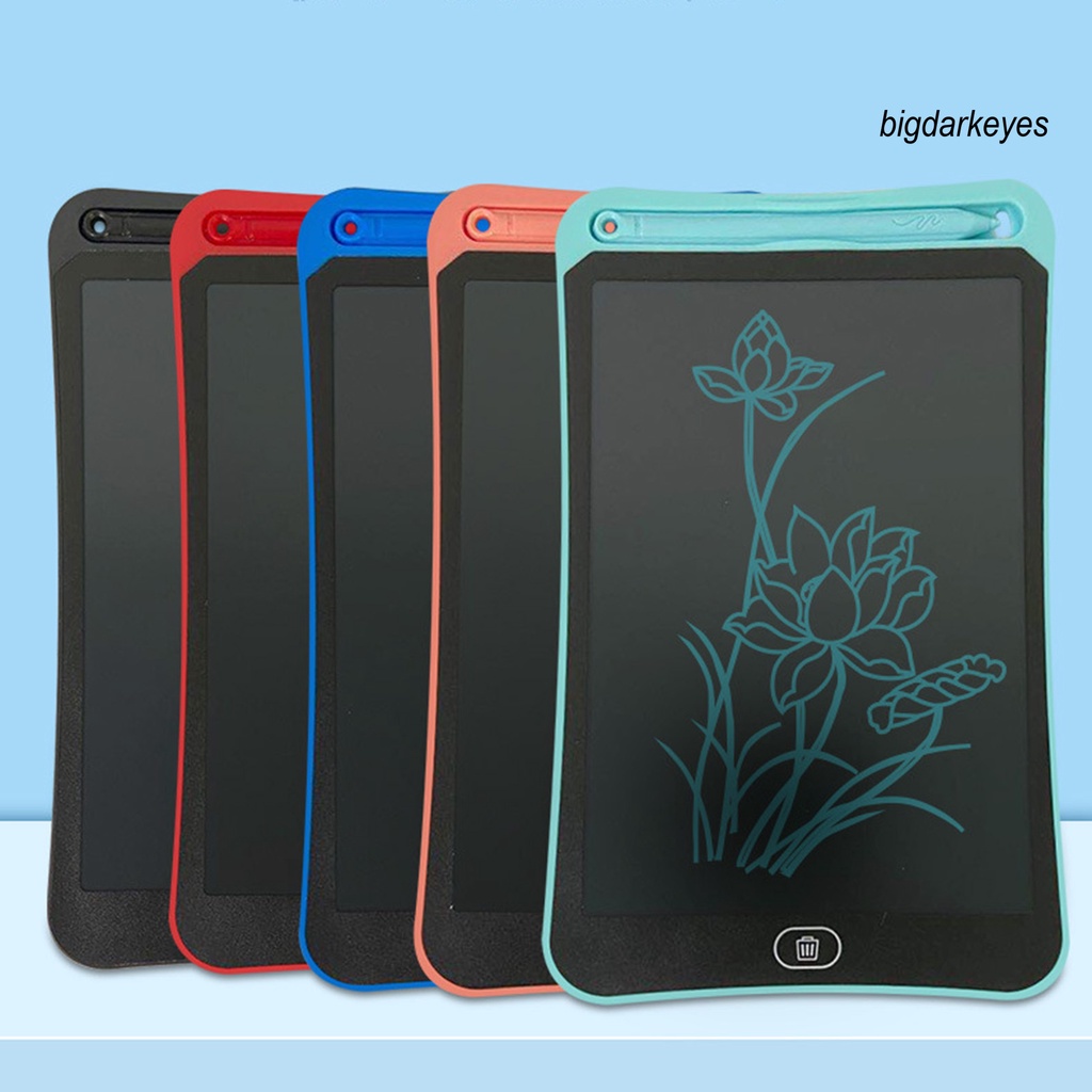 1 Bộ Bảng Viết Điện Tử Bằng Nhựa Chống Nước Màn Hình LCD 4.4Inch/6.5Inch/8.5Inch An Toàn Cho Bé