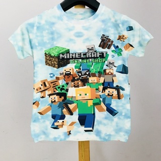 Áo thun  lạnh in hình 3D minecraft bé trai cá tính Sale