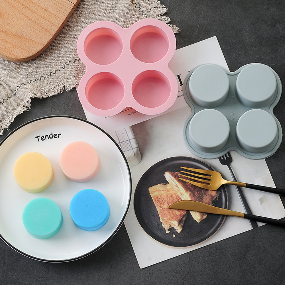 EPOCH Khuôn Silicon Làm Bánh / Xà Phòng Hình Trụ Nhiều Màu