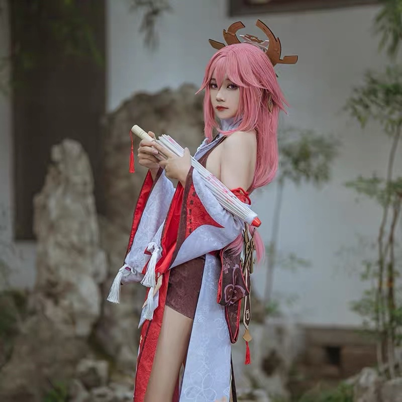 Set cosplay Yae Miko (Genshin Impact) | WebRaoVat - webraovat.net.vn