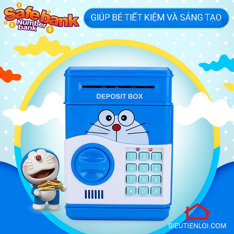 Két sắt mini hình minion/hello kitty/doremon siêu dễ thương